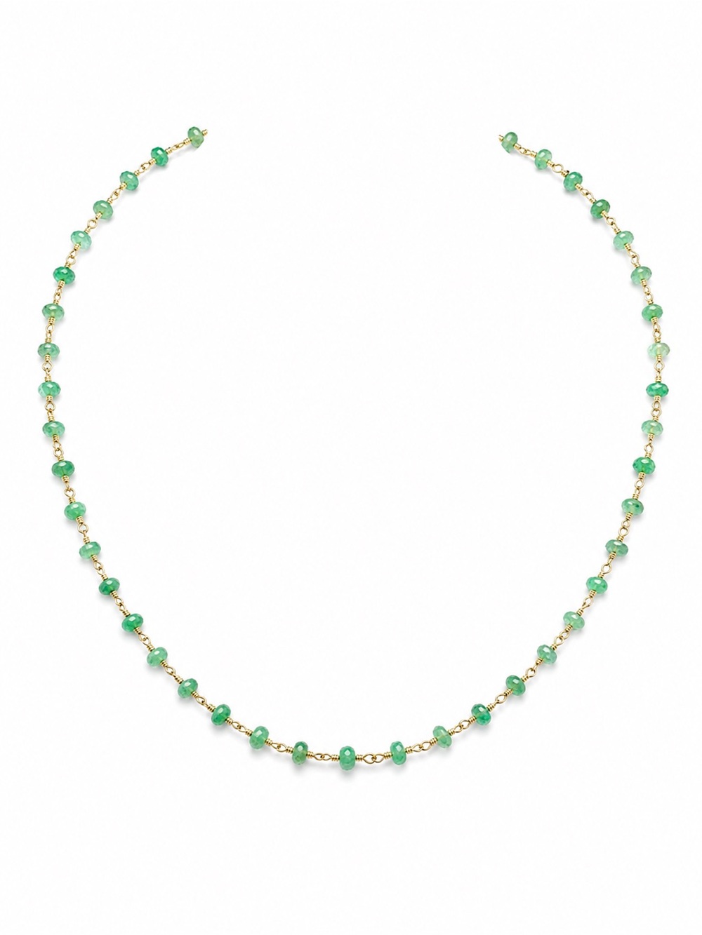 Emerald Gold Filled Celestial Necklace